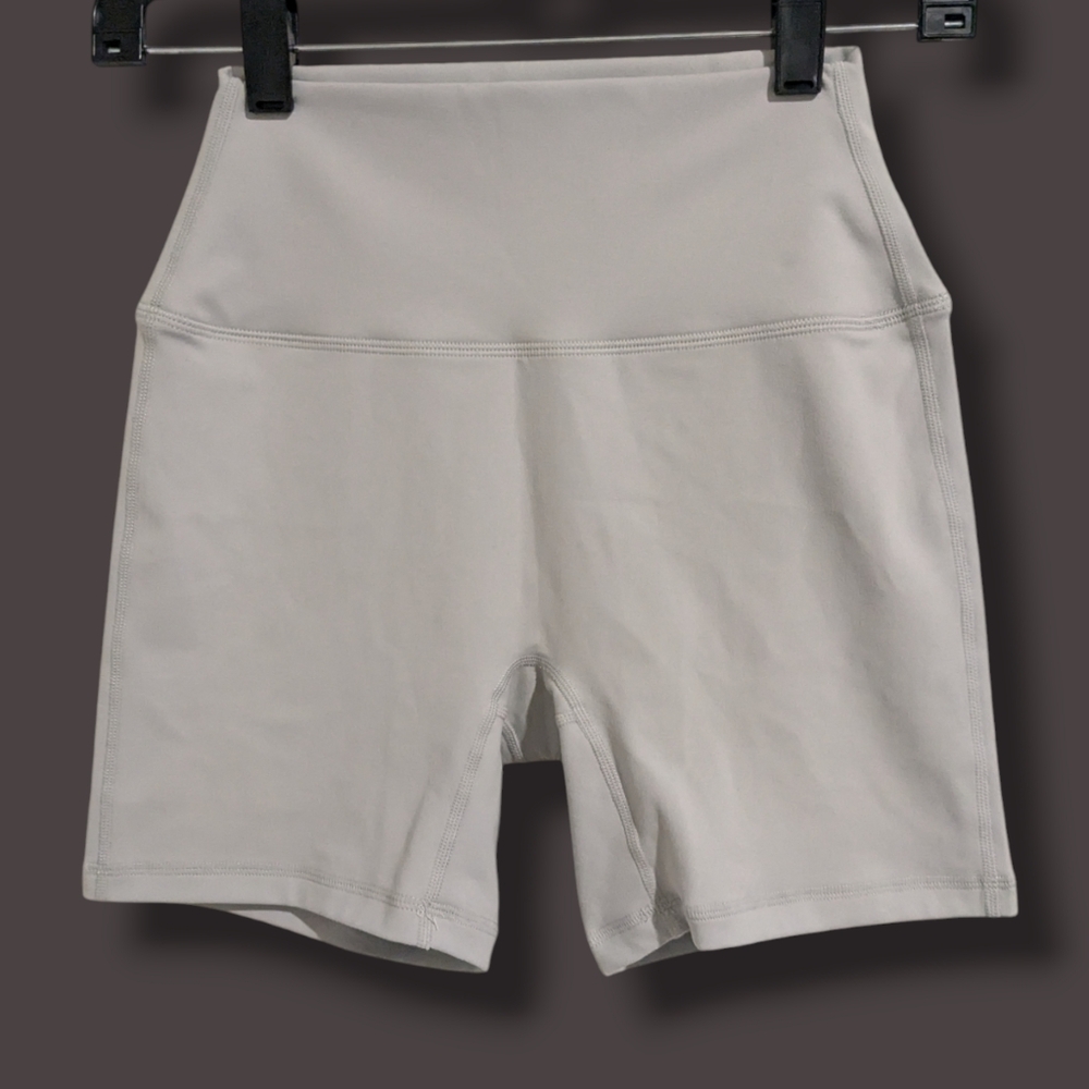 Set Active Light Blue High Rise Luxform Bike Shorts Athletic Athleisure Gym